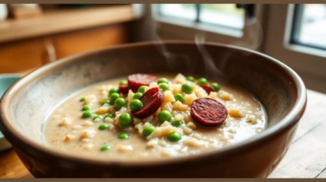 Chorizo and Pea Risotto