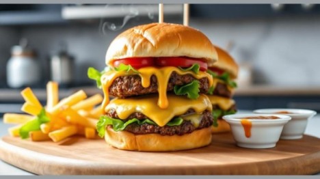 Air Fryer Smash Burgers